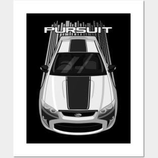 Ford FPV Pursuit UTE - White - Black Stripe Posters and Art